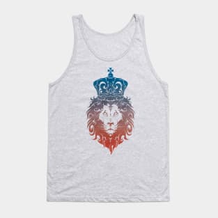 Tribal King Lion (BlueRed) Tank Top